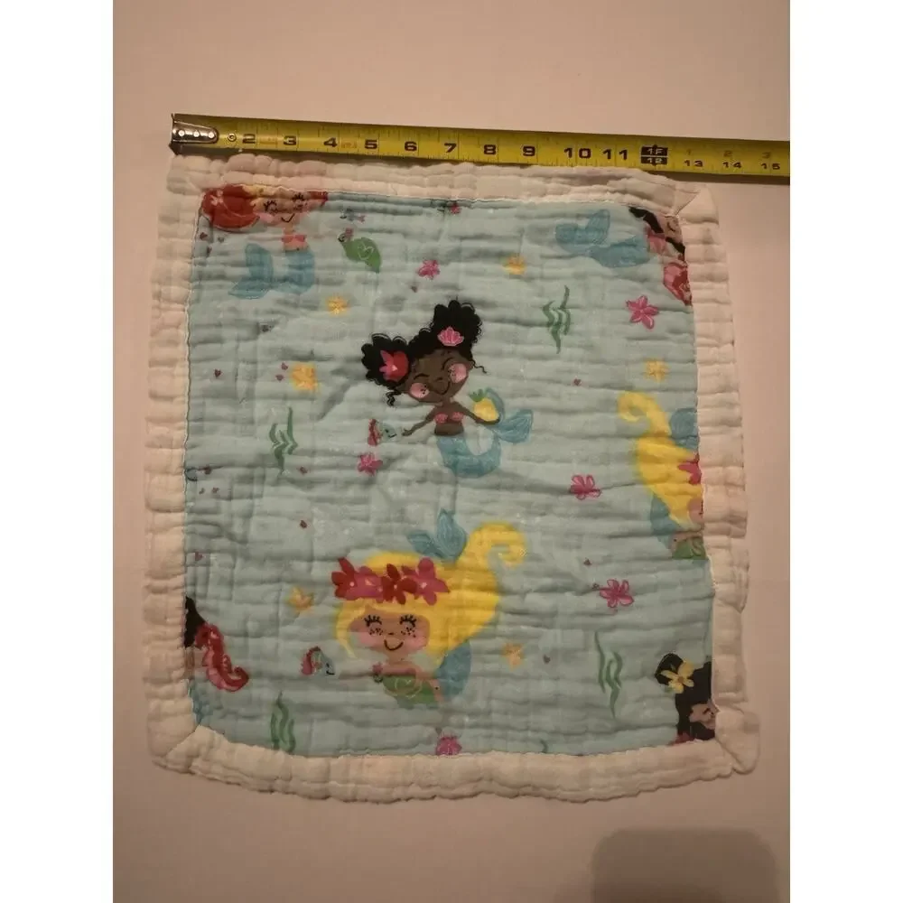 Coco Moon Hawaii Baby Lovey Blanket Muslin Mermaid Security Blanket‹